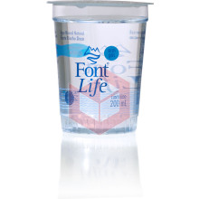 Água mineral em copo sem gás Font Life 48x200ml