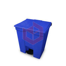 Lixeira com pedal 30l azul Bralimpia CP3SAZ