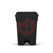Lixeira com pedal 15l preta Bralimpia CP1SPR