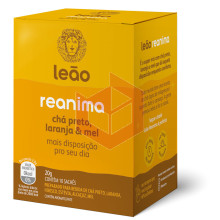 Chá preto laranja e mel reanima Leao 10x2g
