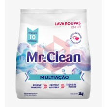 Sabao lava roupas em po Mr.Clean 1kg  