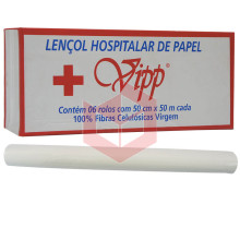 Lençol descartável picotado VIPP 6rlx50cmx50m