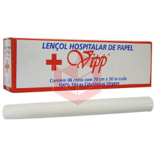 Lençol descartável picotado VIPP 6rlx70cmx50m