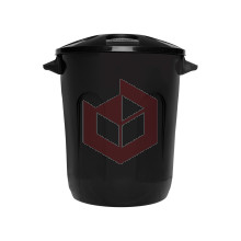 Lixeira 10l preta com tampa Eco Nature Jaguar R3076