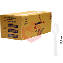 Colher Straw 208 csb604 forte branca c/500un