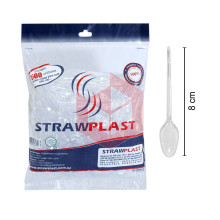 Colher Straw csc631 café cristal c/500un