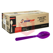 Colher Straw forte 696 roxa c/500un