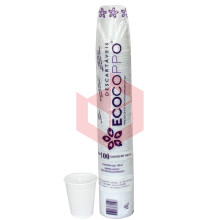 Copo Ecocoppo PP branco 180ml c/100un
