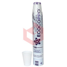 Copo Ecocoppo PP branco 200ml c/100un