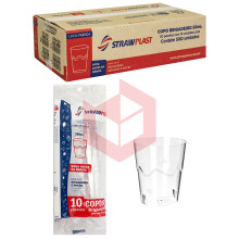 Copo Straw CPS050 brigadeiro cristal (50pctsx10un)