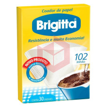Filtro de papel para café 102 Brigitta c/30un