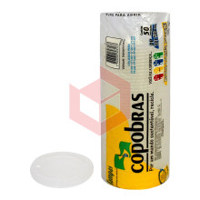 Tampa com furo Copobras transparente TPT550 c/50un