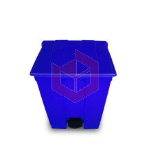 Lixeira com pedal 60l azul Bralimpia CP6SAZ