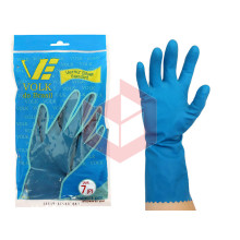 Luva azul pequena verniz silver Volk