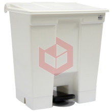Lixeira com pedal 30l branca Bralimpia CP3SBR