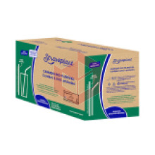 Canudo bio flexível Straw 874 sachê papel 30x100un