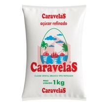 Açúcar refinado Caravelas 1kg
