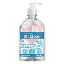 Alcool gel 70% hig de maos All Clean Audax 500ml 