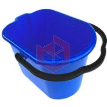 Balde plástico 15l azul Nycol