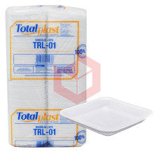 Bandeja de isopor TRL-01 15x15cm Totalplast c/400un