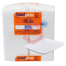 Bandeja de isopor TRL-03 23x18cm Totalplast c/400un