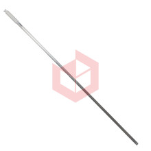 Cabo de aluminio 140cm sem rosca com furo e manopla branca Nycol