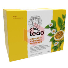 Chá de camomila cidreira e maracujá Leão 15x1.6g