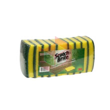 Esponja Scotch Brite 3M verde amarela c/10un