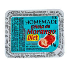 Geleia diet Homemade morango e goiaba sachê 144x15g
