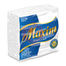 Guardanapo Maxim folha simples 31x30cm c/50un