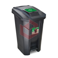 Lixeira com pedal 120l preta Arqplast 25749