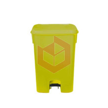 Lixeira com pedal 15l amarelo Bralimpia CP1SAM