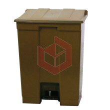 Lixeira com pedal 30l marrom Bralimpia CP3MR