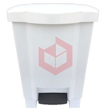 Lixeira com pedal 50l branca Nycol