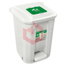 Lixeira com pedal 60l branca Arqplast 25754
