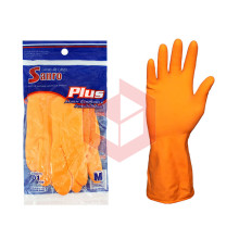 Luva laranja média Sanro Plus