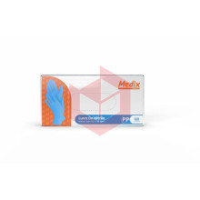 Luva nitrilo azul sem po PP Medix c/100un 