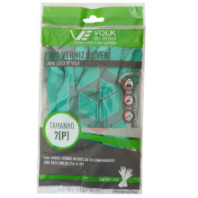 Luva verde pequena verniz silver Volk