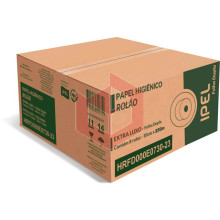 Papel higiênico IPEL folha dupla 8rlx250m R-HRFD000E0730-23 