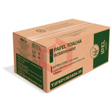 Papel toalha IPEL light 3D 22.5x20.5cm c/2000un T3FS013E2424-35 