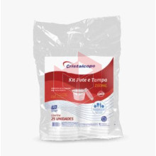 Pote Cristalcopo com tampa KP250ml c/25un