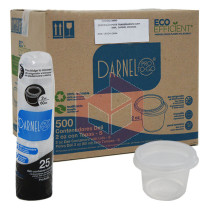 Pote transparente com tampa 60ml Darnel 20x25un