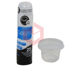 Pote transparente com tampa 60ml Darnel c/25un