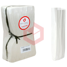 Saco de papel branco para talher 6x26cm Mirimpel c/500un 