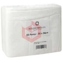 Wipes DC Clean Absolute 50 branco 30x34cm c/50un