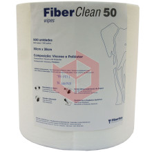 Wipes Fiberclean 50 branco 30x34cm c/500un