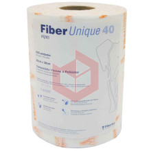 Wipes Fiberunique 40 branco laranja 30x34cm c/300un 