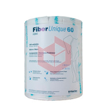 Wipes Fiberunique 60 branco e azul 30x34cm c/300un
