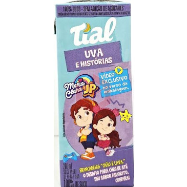 Suco de uva e pera 100% Tial 24x200ml  