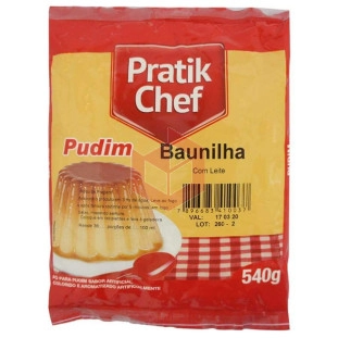 Pudim de baunilha com leite Pratik Chef 540g